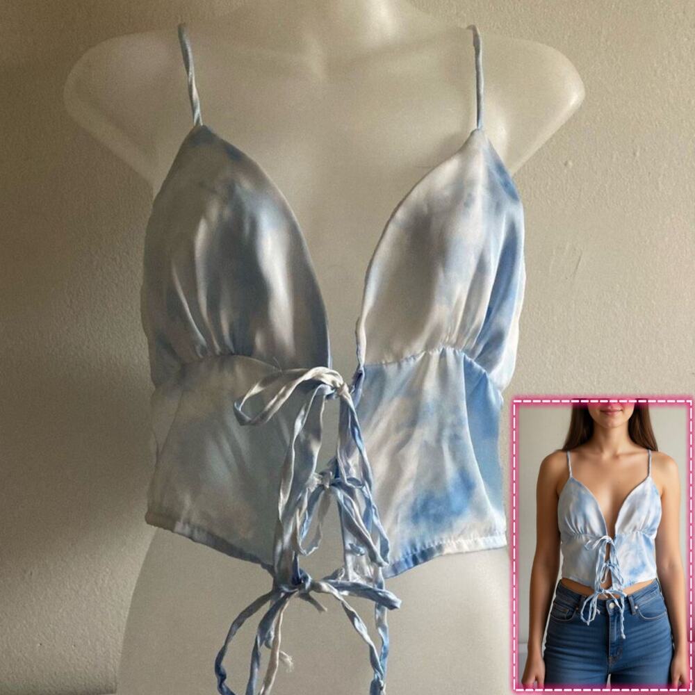 Rue21 L crop top nwot tie front